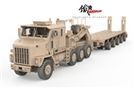 US Oshkosh Defense M1070 Heavy Equipment Transporter with M1000 Semi-Trailer [Desert Scheme]