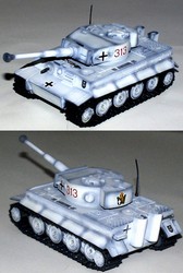 German Sd. Kfz. 181 PzKpfw VI Tiger Ausf. E Heavy Tank in Winter White Camouflage