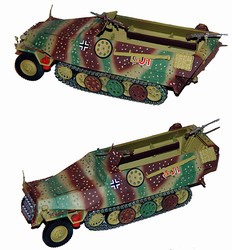 German Sd. Kfz. 251/1 Ausf. D Half-Track in Ambush Camouflage