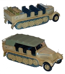 German Sd. Kfz. 7 8-Ton Semi-Tracked Personnel Carrier/ Prime Mover in Desert Camouflage