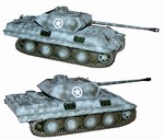German M10 Ersatz Panther Tank - Winter Camouflage