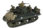 US M4A3 Sherman Medium Tank with 3 Soldiers - 3rd Armored Division, Normandy, 1944
