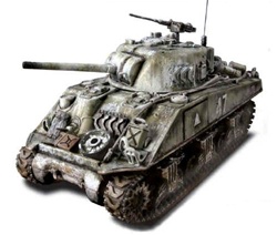 US M4A3 Sherman Medium Tank - 6th Armored Division Super Sixth, Battle of the Bulge, 1944