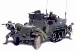2nd Issue: US M3A1 Half-Track with 3 Soldiers - Unidentified Unit, Normandy, 1944