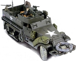 US M3A1 Half-Track with 3 Soldiers - Unidentified Unit, Normandy, 1944 [D-Day Commemorative Packaging]