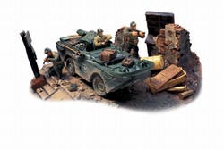US Army GPA Amphibian Diorama: Normandy, 1944 - 82nd Airborne Division All American, D-Day, the Beachhead, Normandy, 1944