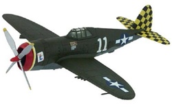 USAAF Republic P-47D Thunderbolt Fighter - Herschel Green, White 11, 317th Fighter Squadron, 325th Fighter Group,  (Checkertail Clan), Celone, Italy, 1944