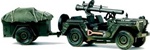 US Army M151 A1 Mutt Utility Truck with Recoilless Rifle and Trailer