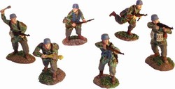 WWII German Fallschirmjaeger 6-Figure Set - Normandy, 1944