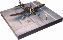 Carrier Deck Set - USN F4U-1D Corsair, Figures and Diorama Base - Roger Hedrick, VF-17 Jolly Rogers