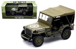 US 1/4 Ton Willys Jeep - Top Up
