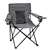 Plain Grey Charcoal Chair Elite Folding Chair with Carry Bag
