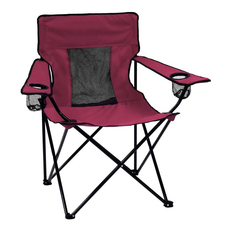 Plain Maroon   Elite Folding Chair with Carry Bag