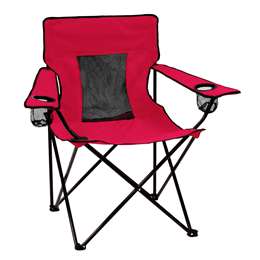 Plain Red   Elite Folding Chair with Carry Bag