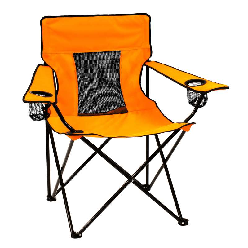 Plain Tangerine   Elite Folding Chair with Carry Bag