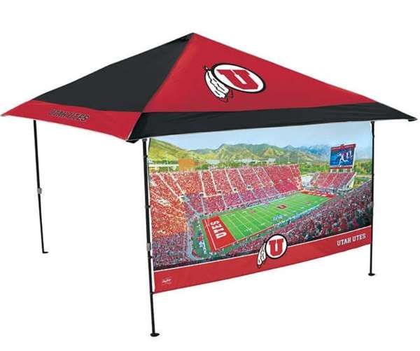 University of Utah Utes 12 X 12 Tailgate Canopy with Stadium Side Wall and Carry Bag