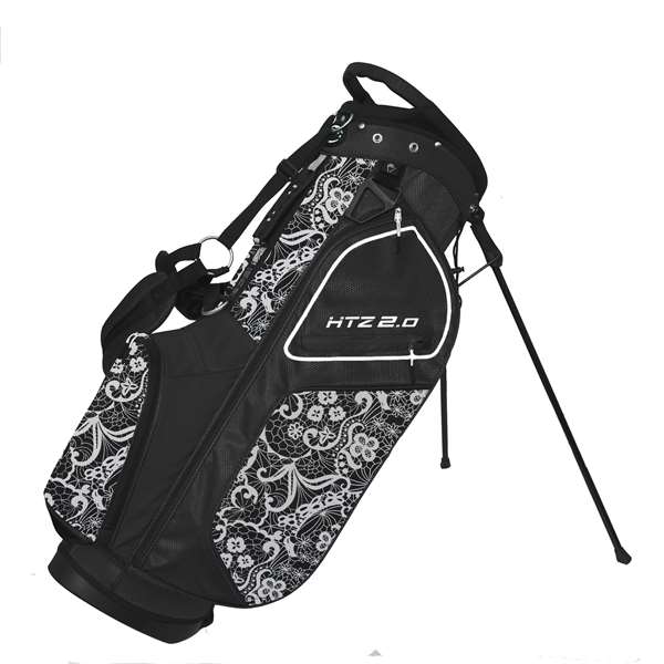 Hot Z Golf - 2020 Ladies 2.0 Lace Stand Golf Bag *Black/White*