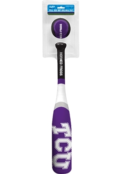 TCS Texas Christian University Horned Frogs Grand Slam Softee Baseball Bat and Ball Set