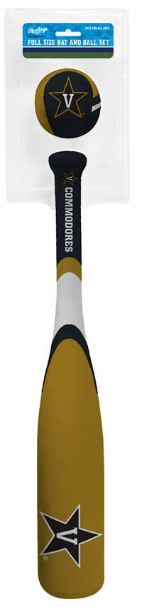 Vanderbilt University Commodores Grand Slam Softee Baseball Bat and Ball Set