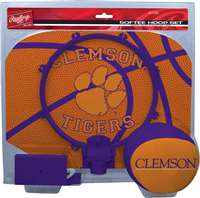 Clemson University Tigers Slam Dunk Softee Indoor Hoop Set