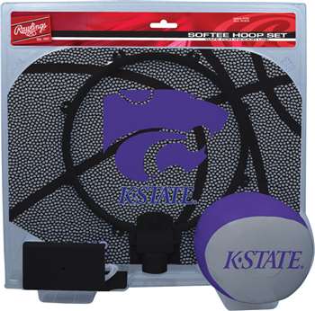 Kansas State University Wildcats Slam Dunk Indoor Basketball Hoop Set Over The Door