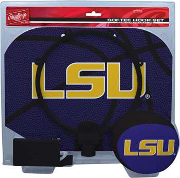 LSU Tigers Slam Dunk Indoor Basketball Hoop Set Over The Door