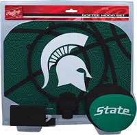 Michigan State University Spartans Slam Dunk Softee Indoor Hoop Set