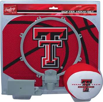 Texas Tech Red Raiders Slam Dunk Indoor Basketball Hoop Set Over The Door
