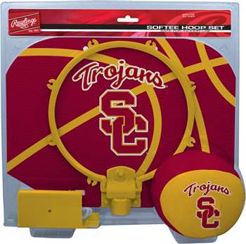USC Trojans University of Southern California Slam Dunk Indoor Basketball Hoop Set Over The Door