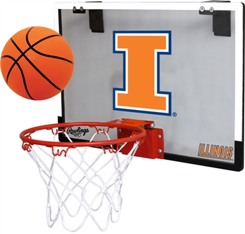 University of Illinois Fighting Illini Indoor Basketball Goal Hoop Set Game
