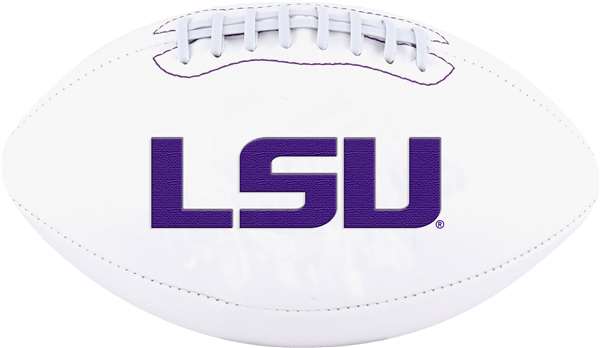 LSU Louisiana State University Tigers Signature Series Autograph Full Size Rawlings Football