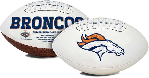 NFL Denver Broncos "Signature Series" Football Full Size Football 