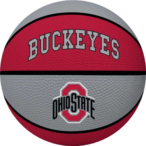 Ohio State Buckeyes Alley Oop Youth-Size Rubber Basketball