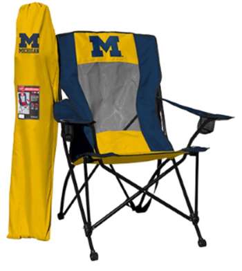 University of Michigan Wolverines High Back Folding Chair