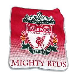 Liverpool Soccer Raschel Throw Fleece Blanket