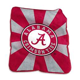 Logo Brands NCAA Alabama Crimson Tide Raschel Throw Blanket