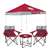 Alabama Crimson Tide Canopy Canopy Tailgate Bundle - Set Includes 9X9 Canopy, 2 Chairs and 1 Side Table