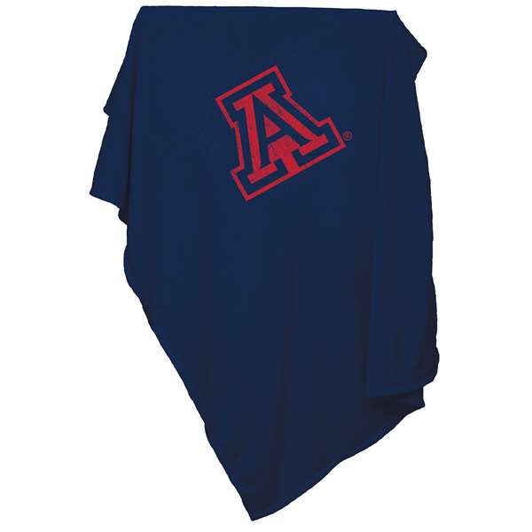 University of Arizona Wildcats Sweatshirt Blanket Screened Print