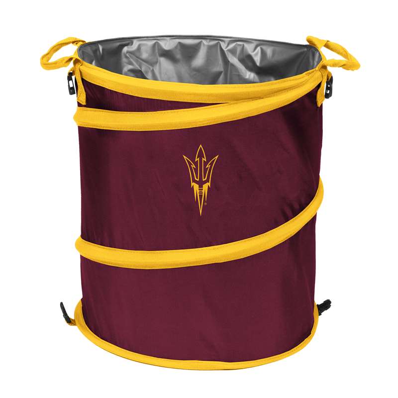 Arizona State University Sun Devils Collapsible 3-in-1 Cooler, Trach Can, Hamper