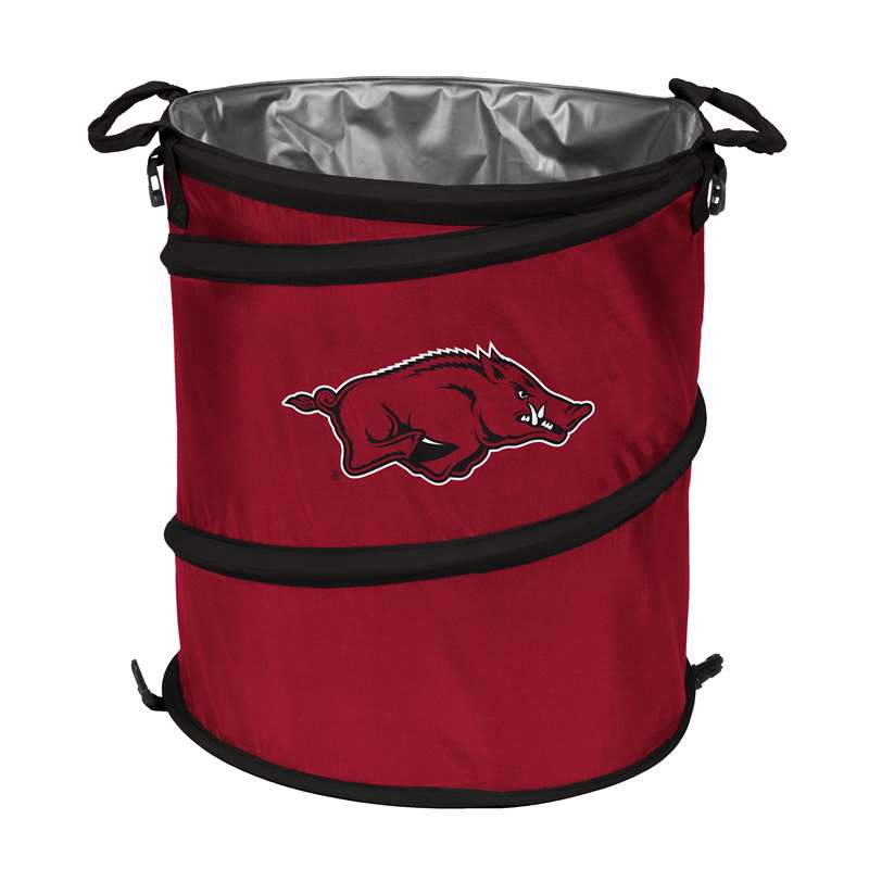 University of Arkansas Razorbacks Collapsible 3-in-1 Cooler, Trach Can, Hamper