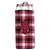 Arkansas Plaid Slim Can Coozie