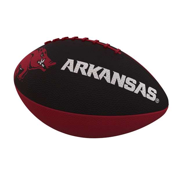 University of Arkansas Razorbacks Combo Logo Junior Size Rubber Football