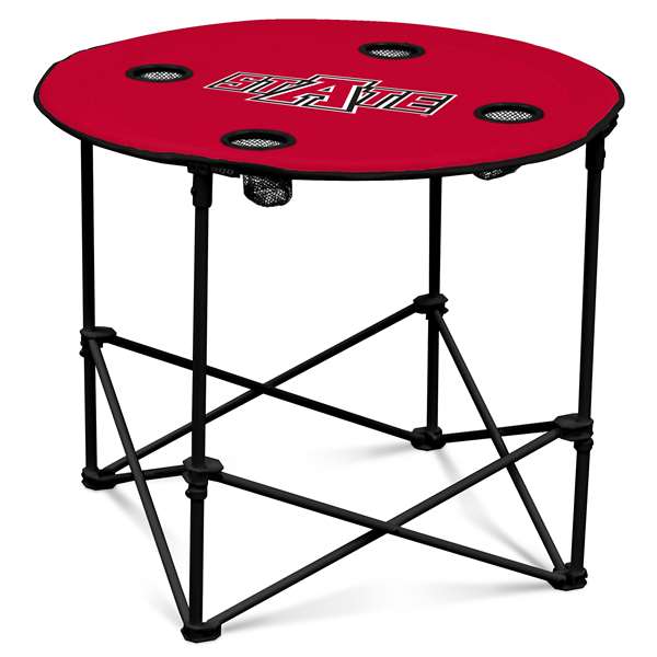 Arkansas State University Red WolvesRound Folding Table with Carry Bag