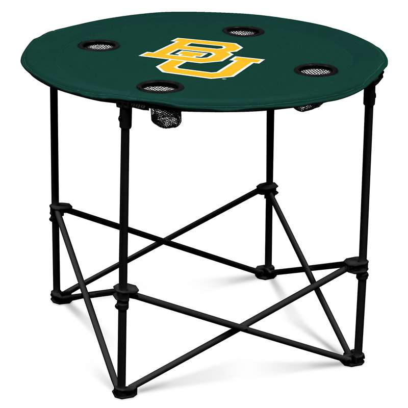 Baylor University Bears Round Folding Table with Carry Bag