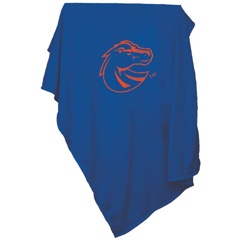 Boise State University Broncos Sweatshirt Blanket Screened Print