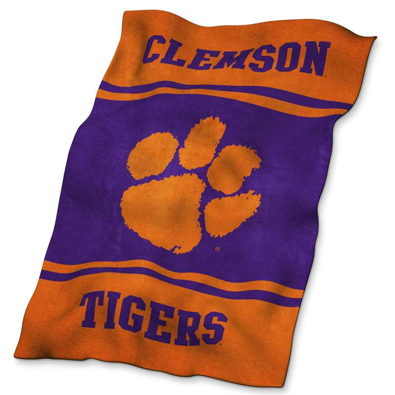 Clemson University Tigers UltraSoft Blanket 84 x 54 inches