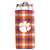 Clemson Plaid Slim Can Coozie