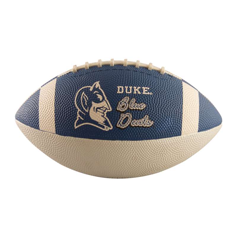 Duke University Blue Devils Combo Logo Junior Size Rubber Football