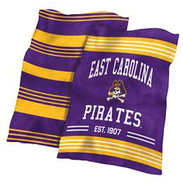 East Carolina Pirates Colorblock Plush Blanket 60X70 inches