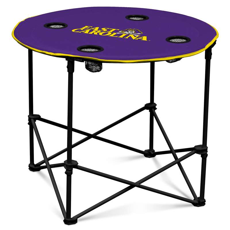 East Carolina University Pirates Round Folding Table with Carry Bag